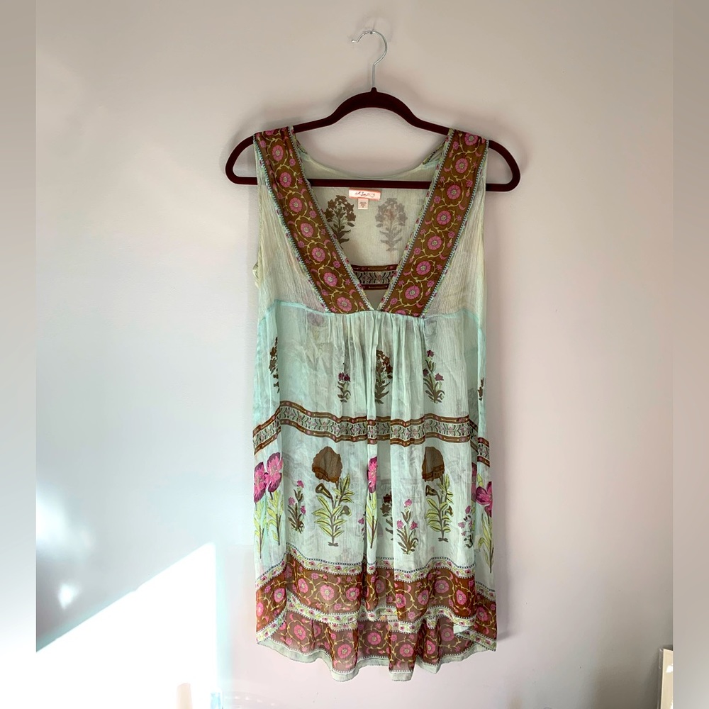 Vintage Y2K boho silk tunic blouse